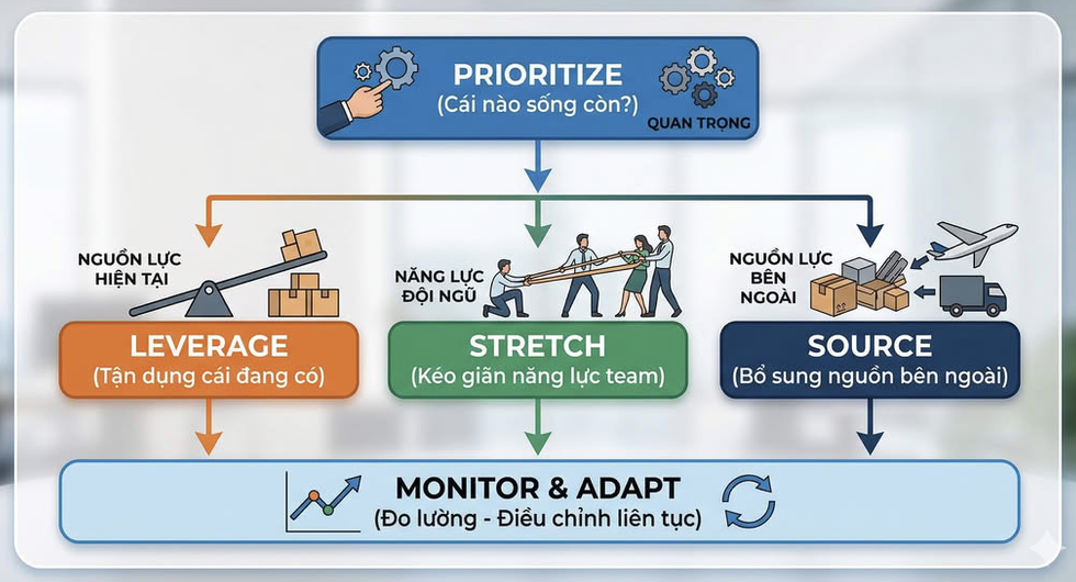 Khung 5 bước xử lý thiếu hụt nhân sự trong quản lý dự án